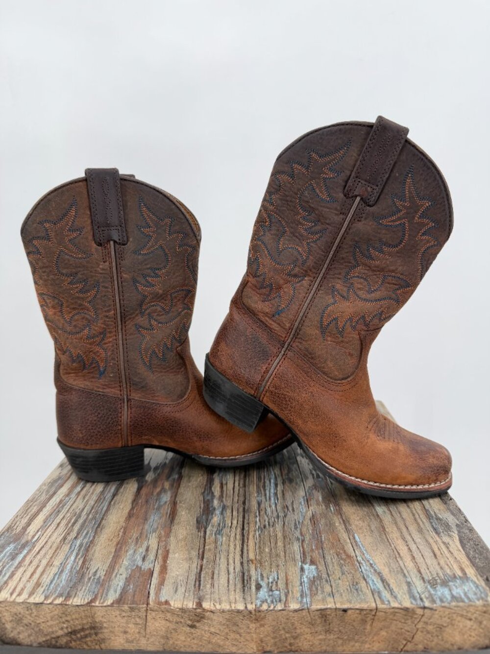 Ariat Brown Leather Kids' Western Boots